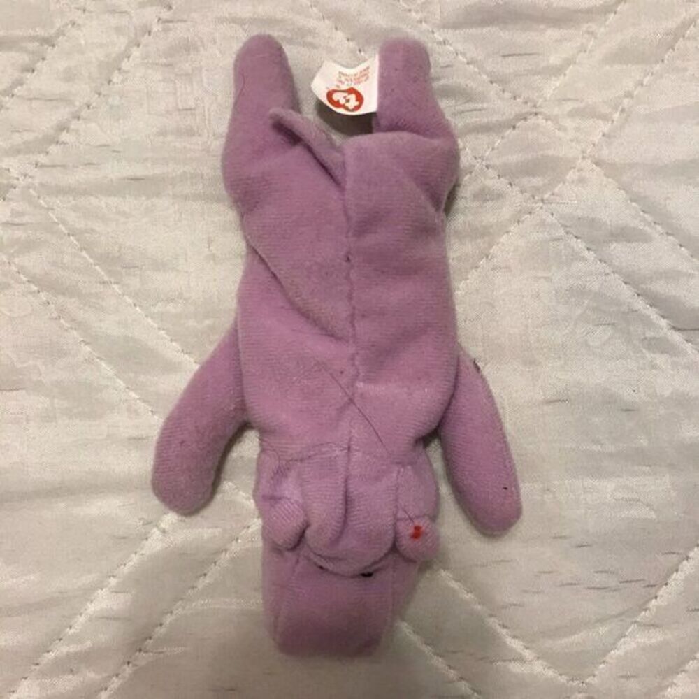TY Teenie Beanie Baby McDonalds 1993 Happy the Hippo Purple